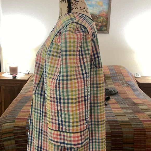 Styled by Saybury Vintage Plaid Housedress Nightgown Size M - Picture 4 of 7